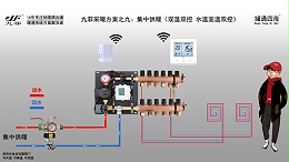 方案九：集中供热+地暖+混水系统（A）